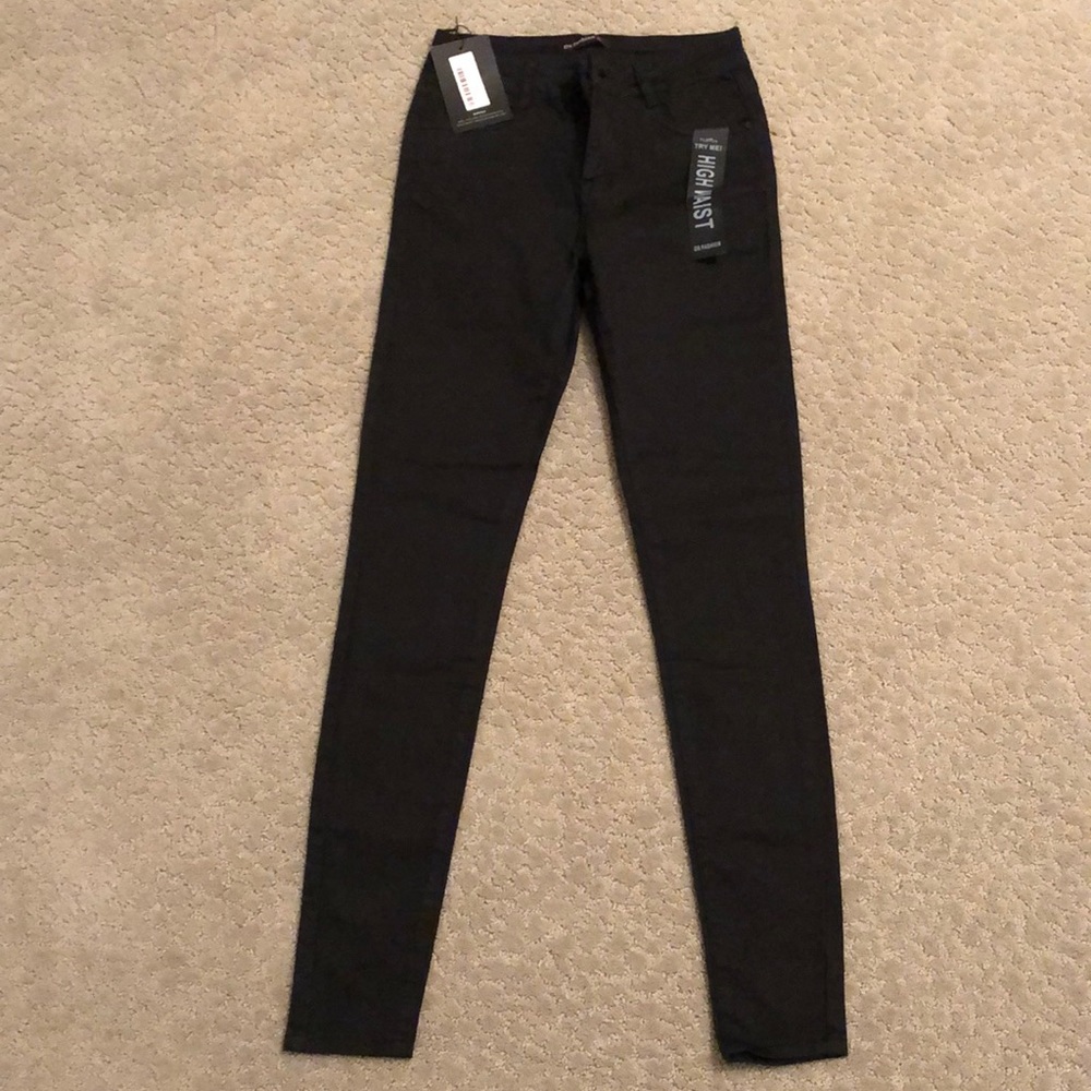 High Waisted Denim Skinny Jeans